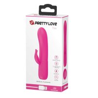 Pretty Love Tim Magenta Mini G-spot vibrator with clitoral stimulation pink