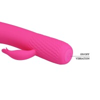 Pretty Love Tim Magenta Mini G-spot vibrator with clitoral stimulation pink