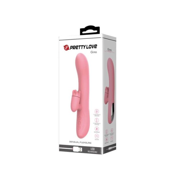 Pretty Love Gina G-Punkt Vibratot mit Klitoris Stimulation rosa