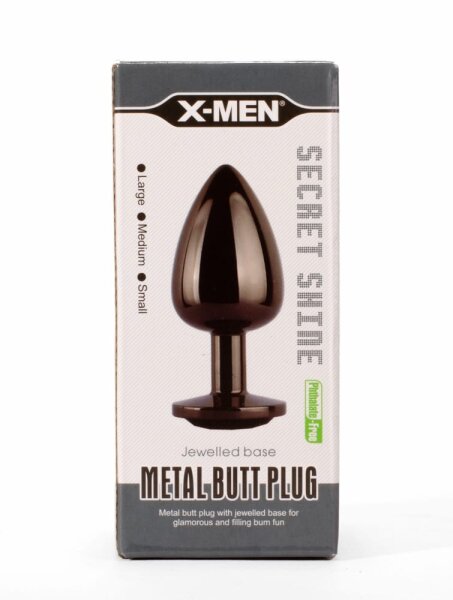 X-MEN Secret Shine Metal Butt Plug Gun Colour S 2,7 cm