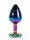 X-MEN Secret Shine Metal Anal Plug Rainbow Heart L