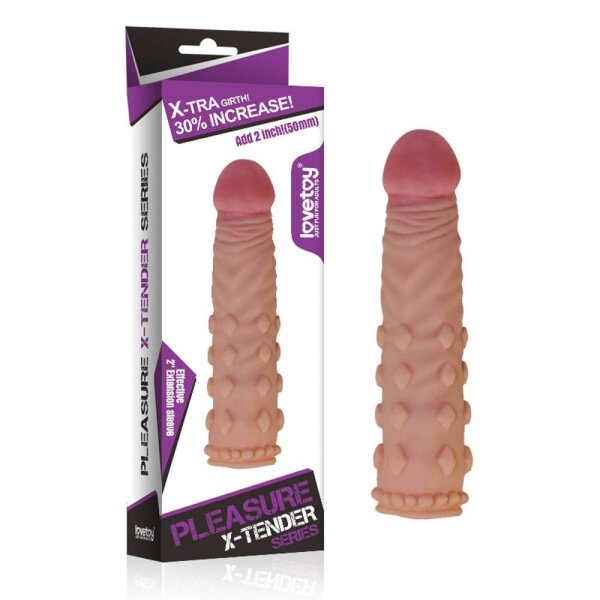 Lovetoy X-Tender Penis Sleeve Flesh 2