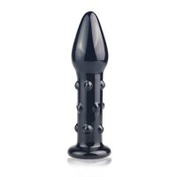 Lovetoy anal plug Glass Romance Black