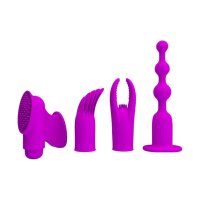Pretty Love Joy Collection vibrator with 4 attachments purple
