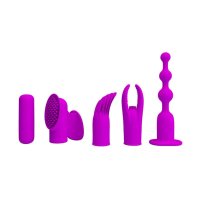 Pretty Love Joy Collection vibrator with 4 attachments purple