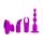 Pretty Love Joy Collection vibrator with 4 attachments purple