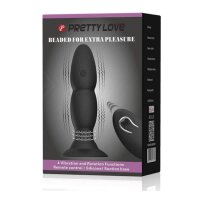 Pretty Love Beaded For Extra Pleasure Plug with Rotation black
