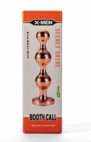 X-MEN Secret Shine Booty Call Metall Analplug with Gem Gold M