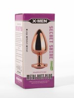 X-MEN Secret Shine Metall Analplug Rose Gold Herz M