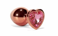 X-MEN Secret Shine Metall Analplug Rose Gold Herz M