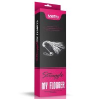 Lovetoy Struggle My Flogger Silber / Schwarz