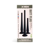 X-MEN Analplug L Schwarz Stab 4 cm