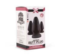 X-MEN butt plug L black 12,5 cm