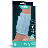 Lovetoy vibrating penis sleeve light blue