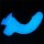 Lovetoy Lumino Play silicone dildo bright blue 19,3 cm