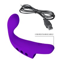 Pretty Love Gorgon Fingering Vibrator black