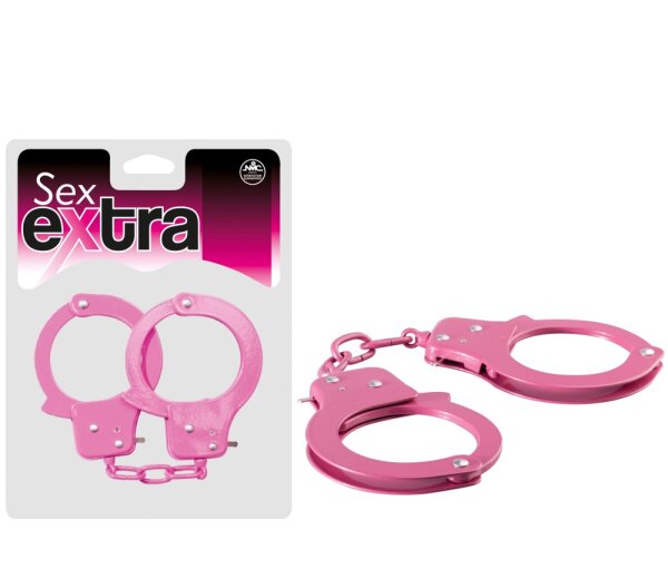 Sex Extra - Metal Cuffs Pink