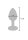 TOYTOY The Glider Vibro Anal Plug silber S 2,8 cm
