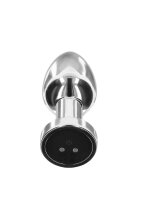 TOYTOY The Glider Vibro Anal Plug Silver M 3,4 cm