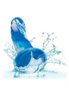 CalExotics Twisted Ribbed Probe Blue 14 cm