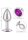 CalExotics Jewel Small Amethyst Plug 3,25 cm