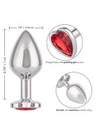 CalExotics Jewel Large Ruby Heart Plug 3,25 cm