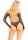 Leg Avenue Crotchless teddy with halter black O/S