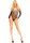 Leg Avenue Crotchless teddy with halter black O/S
