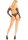 Leg Avenue Crotchless teddy with halter black O/S
