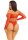 Leg Avenue Crotchless Teddy with halter red O/S