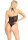 Leg Avenue mesh string body with hearts one size black