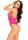 Leg Avenue Netz Stringbody mit Herzen Onesize pink
