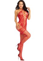 Leg Avenue Netz Bodystocking mit Herzen Onesize rot