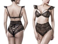 GREY VELVET 2-piece cap sleeves bra set S - XL