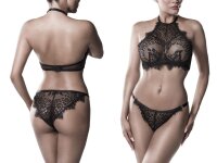 GREY VELVET 2-piece halterneck bra set S - XL