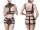 GREY VELVET 2-piece harness set, black, XS/S