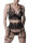 GREY VELVET 3-pcs set (Top, thong, suspender belt) S - 3XL
