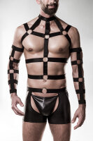 GREY VELVET MEN 4-pc harness set S/M - XXL/3XL