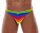 Mens Thong Rainbow S - 2XL