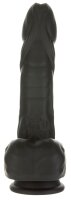 Naked Addiction shock vibrator with suction cup strap-on compatible black