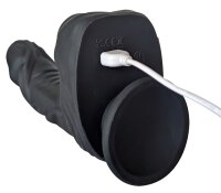 Naked Addiction shock vibrator with suction cup strap-on compatible black