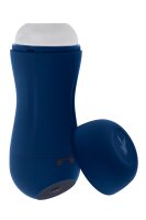 Playboy Gusto sucking, vibrating stroker blue