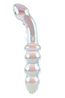 Playboy Jewel Double-sided transparent glass dildo