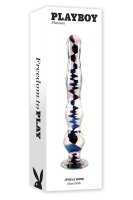 Playboy Jewels Wandmassage Glasdildo transparent
