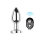 Vibrating Aluminum Buttplug Medium