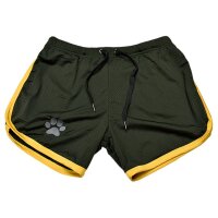 Kinky Puppy Paw Shorts Black-Yellow XXL