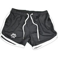 Kinky Puppy Paw Shorts Black-White M
