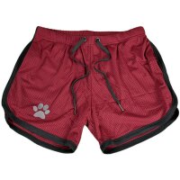 Kinky Puppy Paw Shorts Bordeaux-Black XL