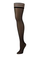 Kixies Beth Ann hold-up fishnet stockings black S