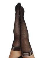 Kixies Beth Ann hold-up fishnet stockings black S